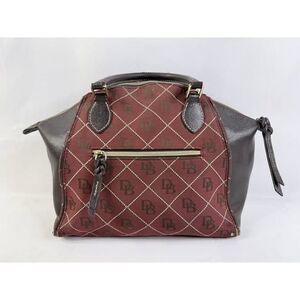 Dooney & Bourke Maxi Quilt Ruby Purse Handbag Shoulder Bag Red Black Satchel DMG